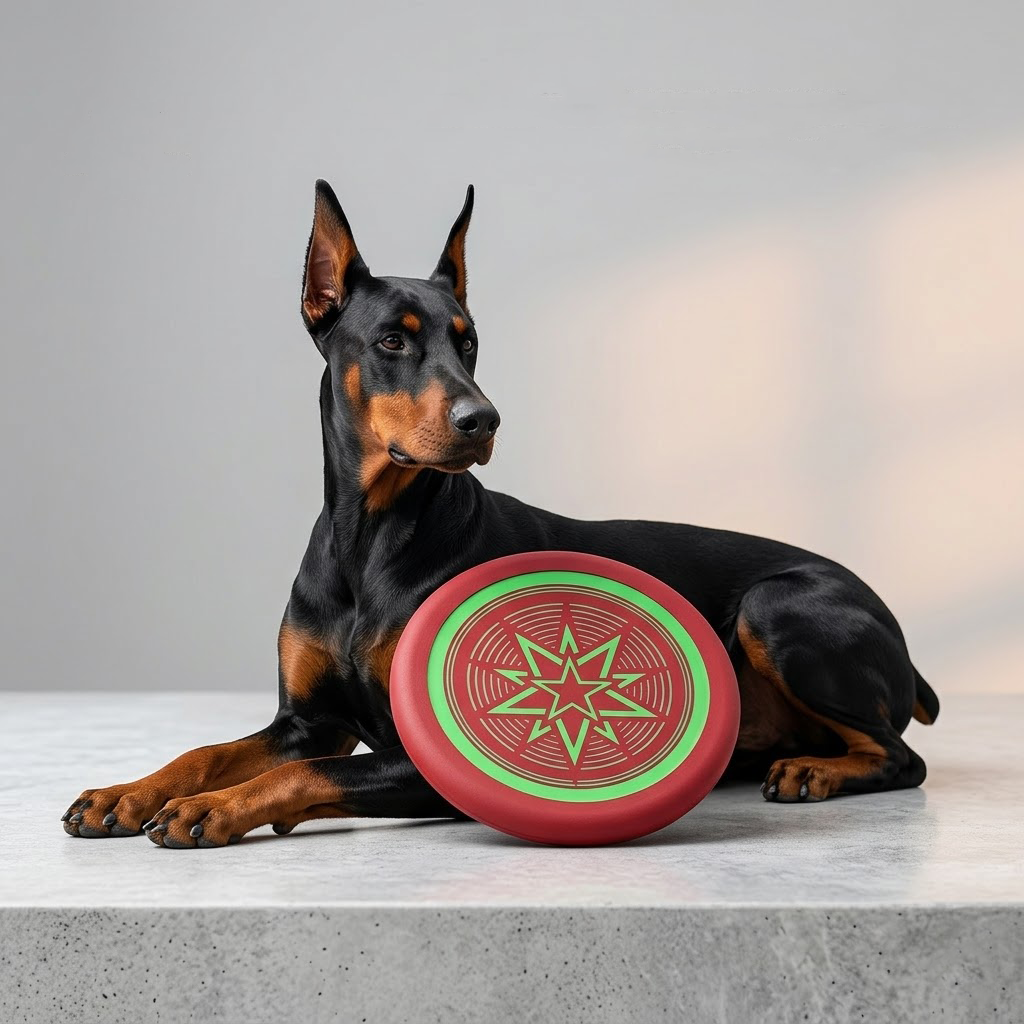 Zylotixcosh Glow in the Dark Dog Frisbee, Soft EVA Floating Flying Disc, Durable & Chew Resistant Training Toy for Small, Medium & Large Dogs, Ideal for Border Collies & Golden Retrievers
